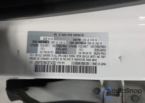 2019 Mazda Cx-5 Touring из США, поврежденный, VIN JM3KFBCM9K0674062